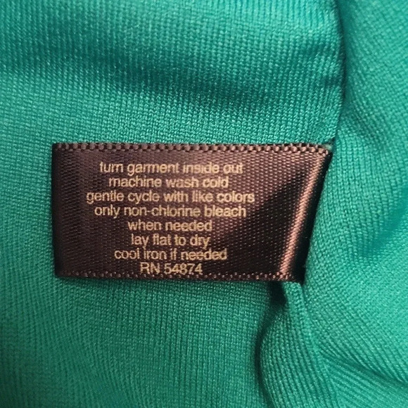 The Limited Kelly Green Cross Back Lined Strapless Dress‎ Womens Size XS - Picture 4 of 10